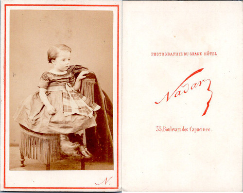 Cdv nadar paris petite fille - paris,,