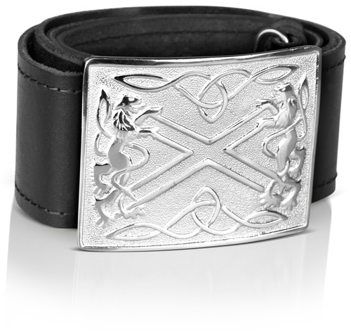 Ceinture cuir boucle - cuir, et