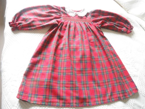 Robe manche longue ecossaise - manche,