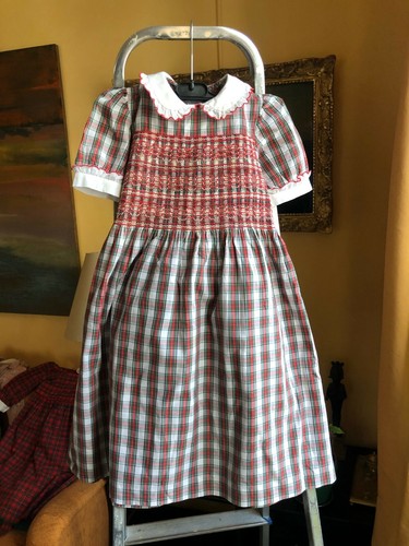 Robe coton ecossaise smocks - ecossaise,