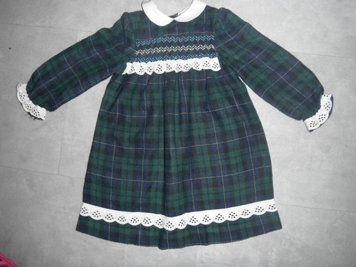 Robe manche longue - manche, ecossaise